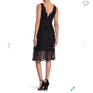 Astr black midi dress
